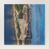 Fort Manoel en Sliema uit Valletta, Malta Legpuzzel (Horizontaal)