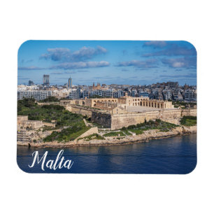 Fort Manoel en Sliema uit Valletta, Malta Magneet