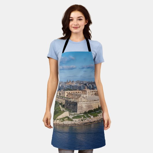 Fort Manoel en Sliema uit Valletta, Malta Schort (Gedragen)