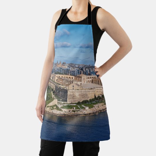 Fort Manoel en Sliema uit Valletta, Malta Schort (Insitu)