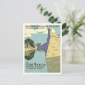 Fort Marion Monument in St. Augustine, Florida, Briefkaart (Staand voorkant)