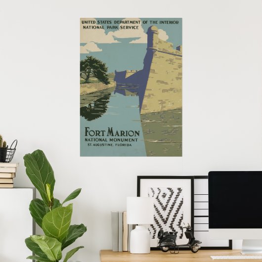 Fort Marion National Monument Poster (Thuiskantoor)
