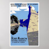  Fort Marion National Monument Print (Voorkant)