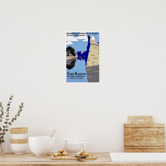  Fort Marion National Monument Print (Keuken)