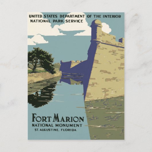 Fort Marion National Monument St Augustine Florida Briefkaart (Voorkant)