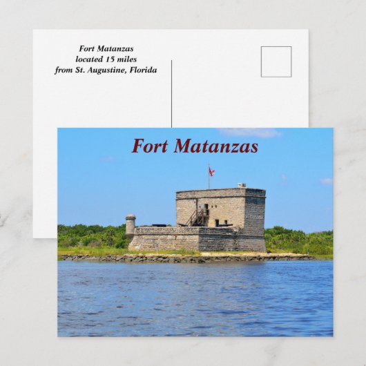 Fort Matanzas Feestdagenkaart (Voorkant / Achterkant)