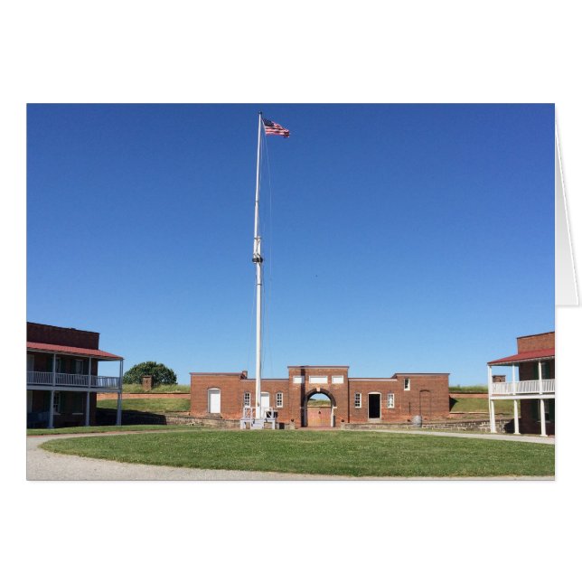 Fort McHenry, Baltimore, Maryland, Amerika, Kaart (Voorkant Horizontaal)