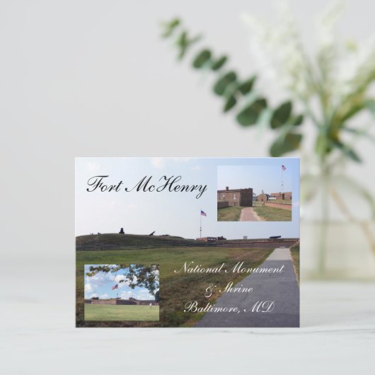Fort McHenry Briefkaart (Staand voorkant)
