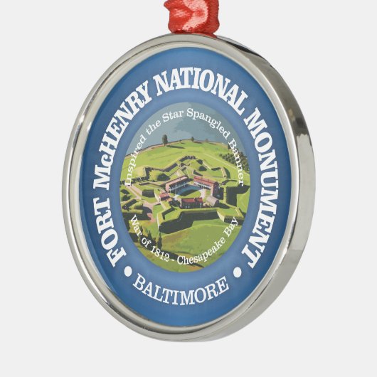 Fort McHenry (NM) Metalen Ornament (Links)