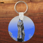 Fort McHenry Statue B+W Sleutelhanger (Voorkant)