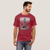 Fort McHenry Statue B+W T-shirt (Voorkant volledig)