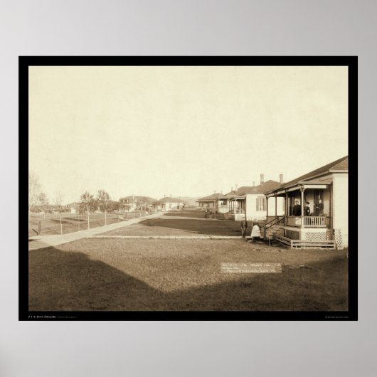 Fort Meade Residential Area SD 1889 Poster (Voorkant)