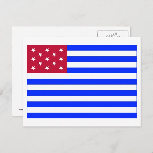 Fort Mercer Flag Briefkaart (Voorkant / Achterkant)