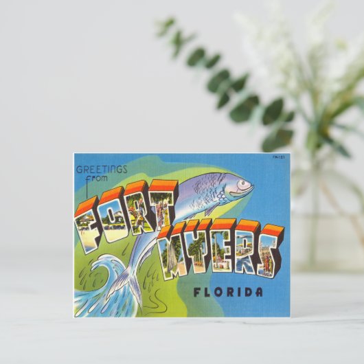 Fort Meyers Florida Briefkaart (Staand voorkant)