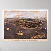 Fort Monroe Virginia (1861) Poster (Voorkant)