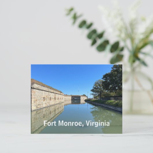 Fort Monroe, Virginia Briefkaart (Staand voorkant)