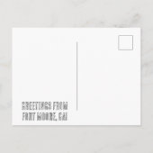 Fort Moore Kaart Briefkaart (Achterkant)