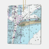 Fort Morgan AL Nautical Chart Keramisch Ornament (Links)
