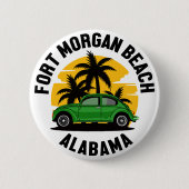 Fort Morgan Beach, Alabama Ronde Button 5,7 Cm (Voorkant)