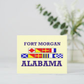 Fort Morgan Flag Briefkaart (Staand voorkant)