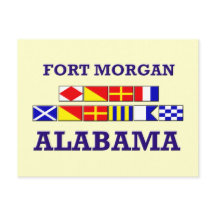 Fort Morgan Flag Briefkaart