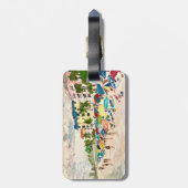 Fort Myer's Beach Bagagelabel (Achterkant verticaal)