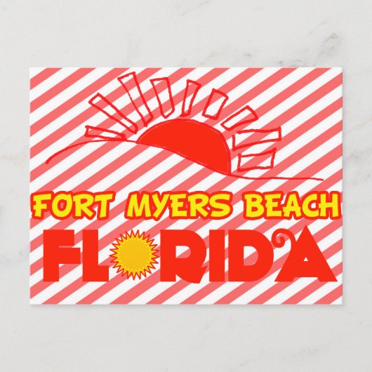 Fort Myers Beach, Florida Briefkaart (Voorkant)