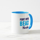 Fort Myers Beach Florida Coffee Mug Mok (Voorkant rechts)