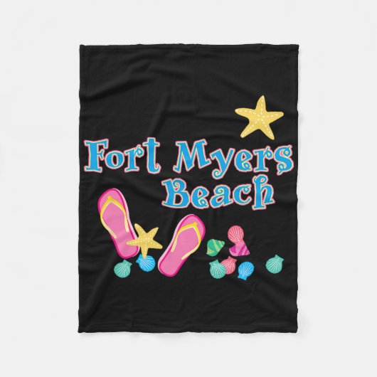 Fort Myers Beach Florida Fleece Deken (Voorkant)