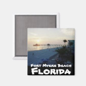 Fort Myers Beach, Florida Magneet (Voorkant / Achterkant)