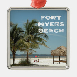 Fort Myers Beach Florida Metalen Ornament
