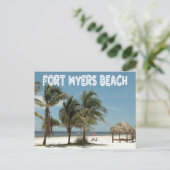 Fort Myers Beach Florida Scene Briefkaart (Staand voorkant)