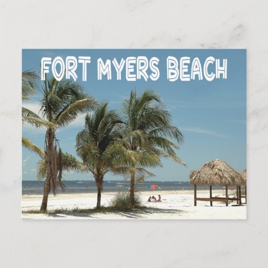 Fort Myers Beach Florida Scene Briefkaart (Voorkant)