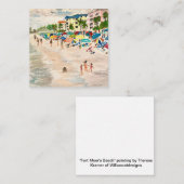 "Fort Myer's Beach" Florida schilderij Note Kaart Notitiekaartje (Voorkant / Achterkant)