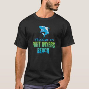 Fort Myers Beach Florida Shark Bite Design T-shirt
