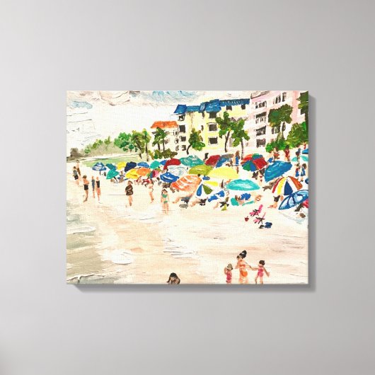"Fort Myers Beach" in acryl Canvas Afdruk (Voorkant)