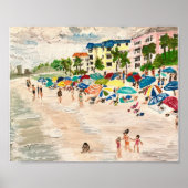 "Fort Myers Beach" in acryl Poster (Voorkant)