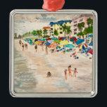 "Fort Myer's Beach" Metalen Ornament<br><div class="desc">"Fort Myer's Beach" Metaal Ornament door Willowcatdesigns</div>