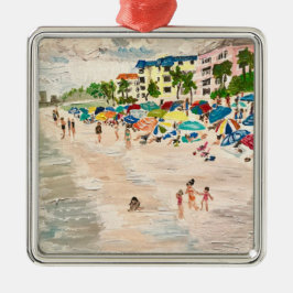 "Fort Myer's Beach" Metalen Ornament