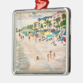 "Fort Myer's Beach" Metalen Ornament (Links)