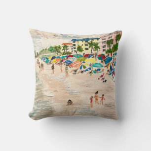 "Fort Myer's Beach" schilderij kussen