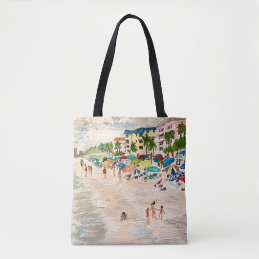 "Fort Myer's Beach" schilderij van Therese Kramer Tote Bag (Voorkant)
