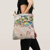 "Fort Myer's Beach" schilderij van Therese Kramer Tote Bag (Dichtbij)
