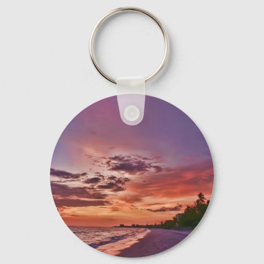 Fort Myers Beach Sunset Sleutelhanger (Voorkant)