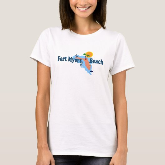 Fort Myers Beach. T-shirt (Voorkant)