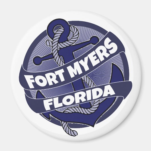 Fort Myers Florida ankerwervelmagneet Magneet (Voorkant)