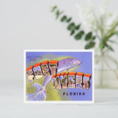 Fort Myers, Florida  Big Letters Briefkaart (Staand voorkant)
