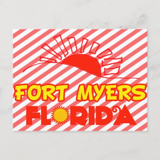 Fort Myers, Florida Briefkaart (Voorkant)