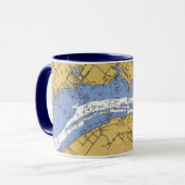 Fort Myers, Florida Nautical Harbor Chart Mok (Voorkant links)