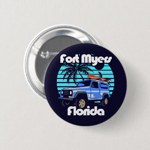 Fort Myers Florida Ronde Button 5,7 Cm